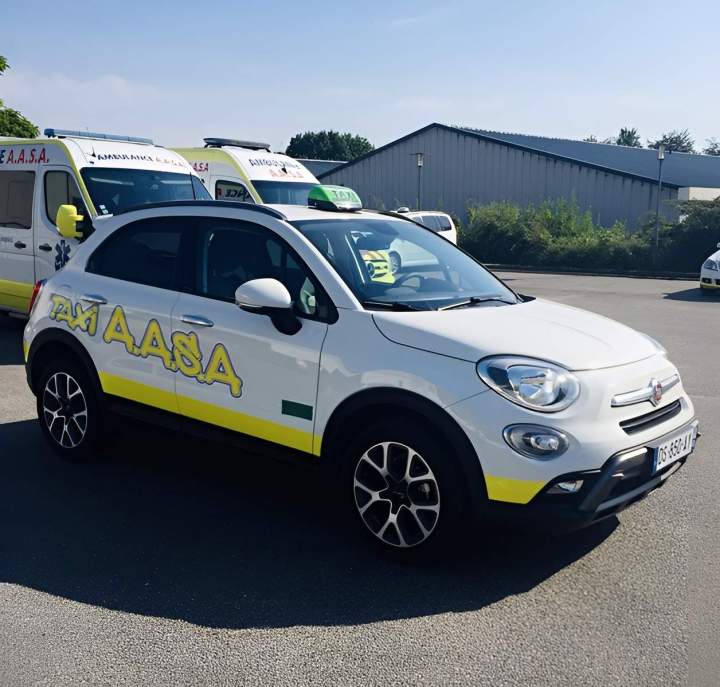 Taxi Fiat 500x Cerisé